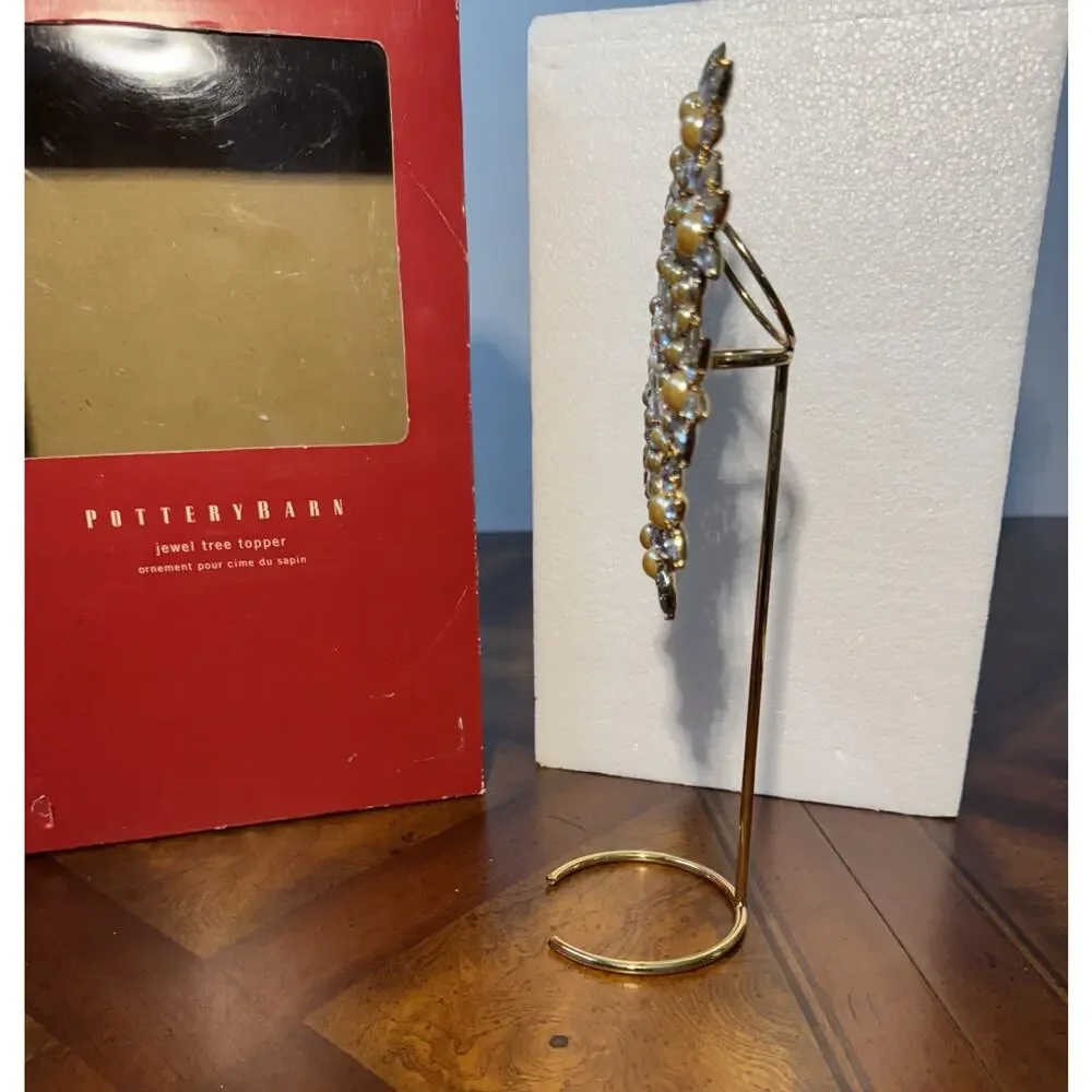 Pottery Barn Jeweled Snowflake Christmas‎ Tree Topper